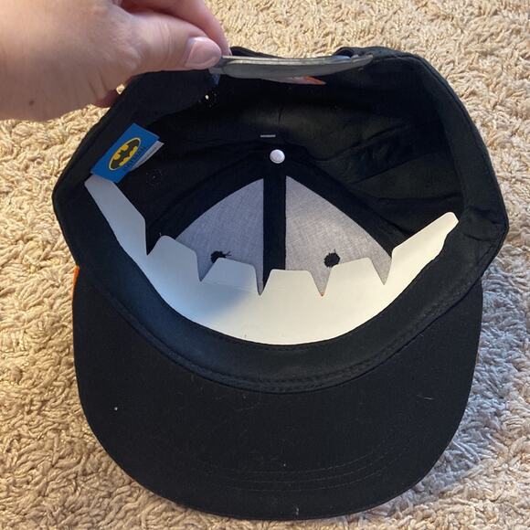 NWT Batman Black/Orange Camo Adjustable Hat - Picture 5 of 8